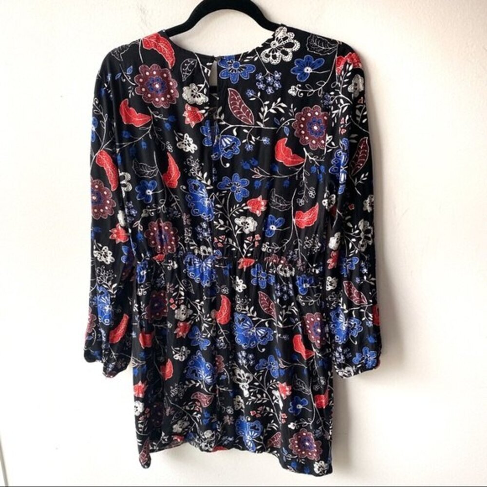 Old Navy Floral Mini Dress - Black, Blue, Red - Picture 2 of 6